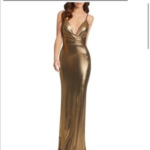 Stunning gold Mac Duggal dress
